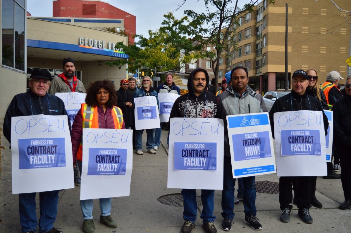 Ontario colleges faculty strike