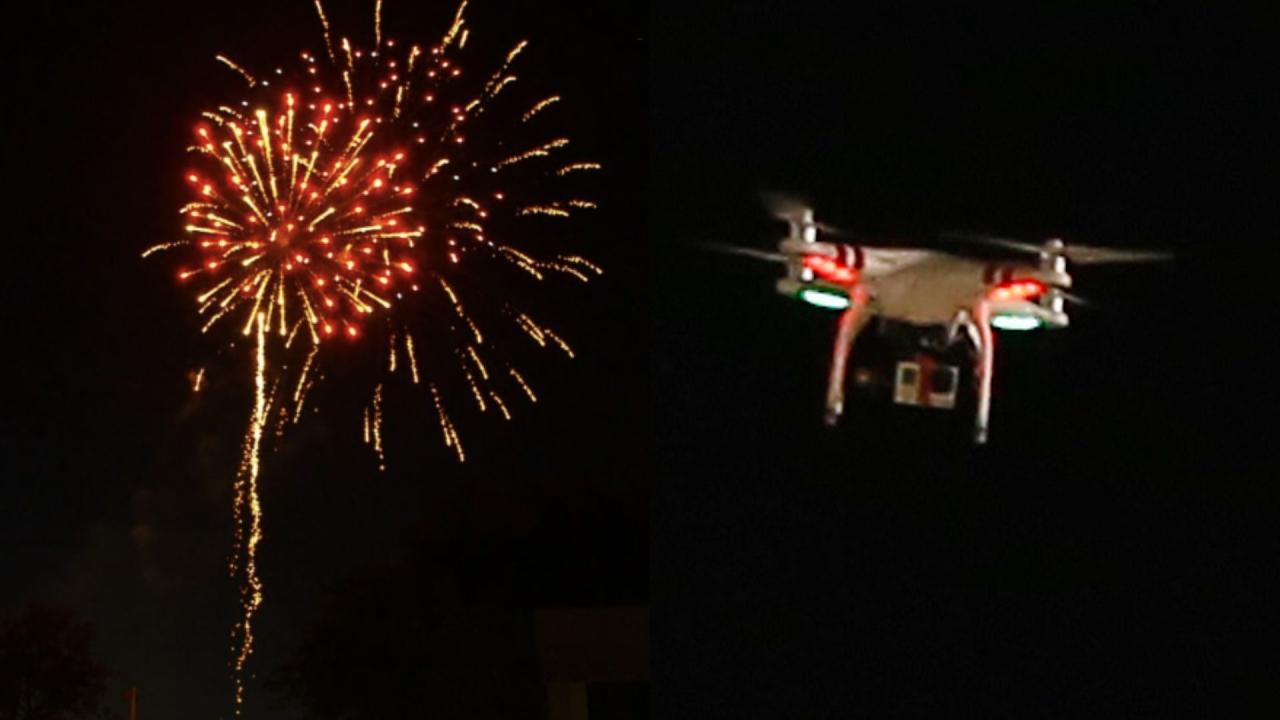 Fireworks drone show drones fourth july carefree firefly shows celebrate instead uses bursting air putting detroit courtesy based